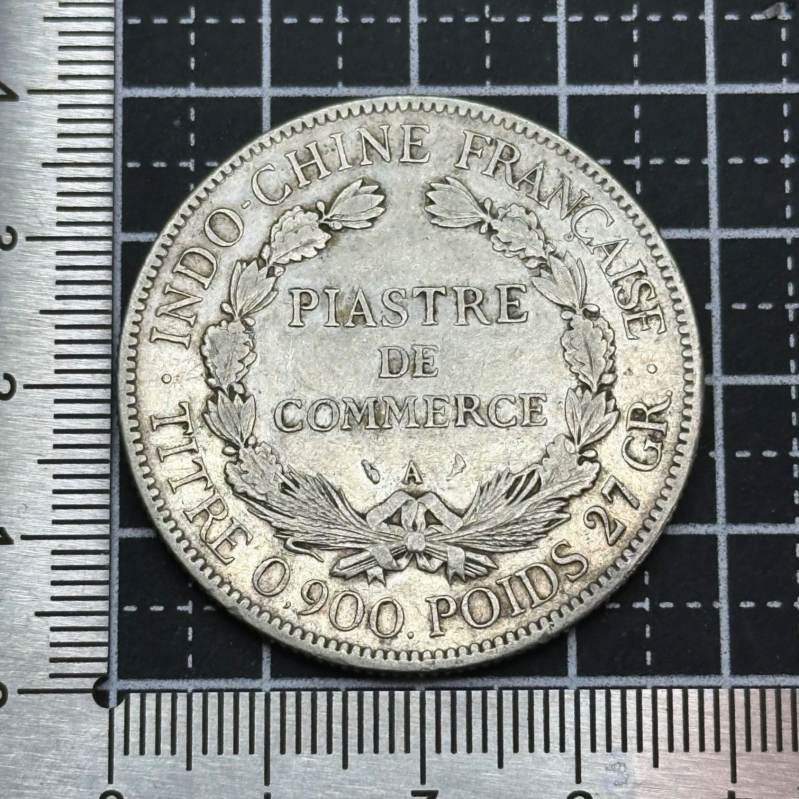 銀貨】1903年 仏領インドシナ 1ピアストル銀貨 商業用坐像マリアンヌ