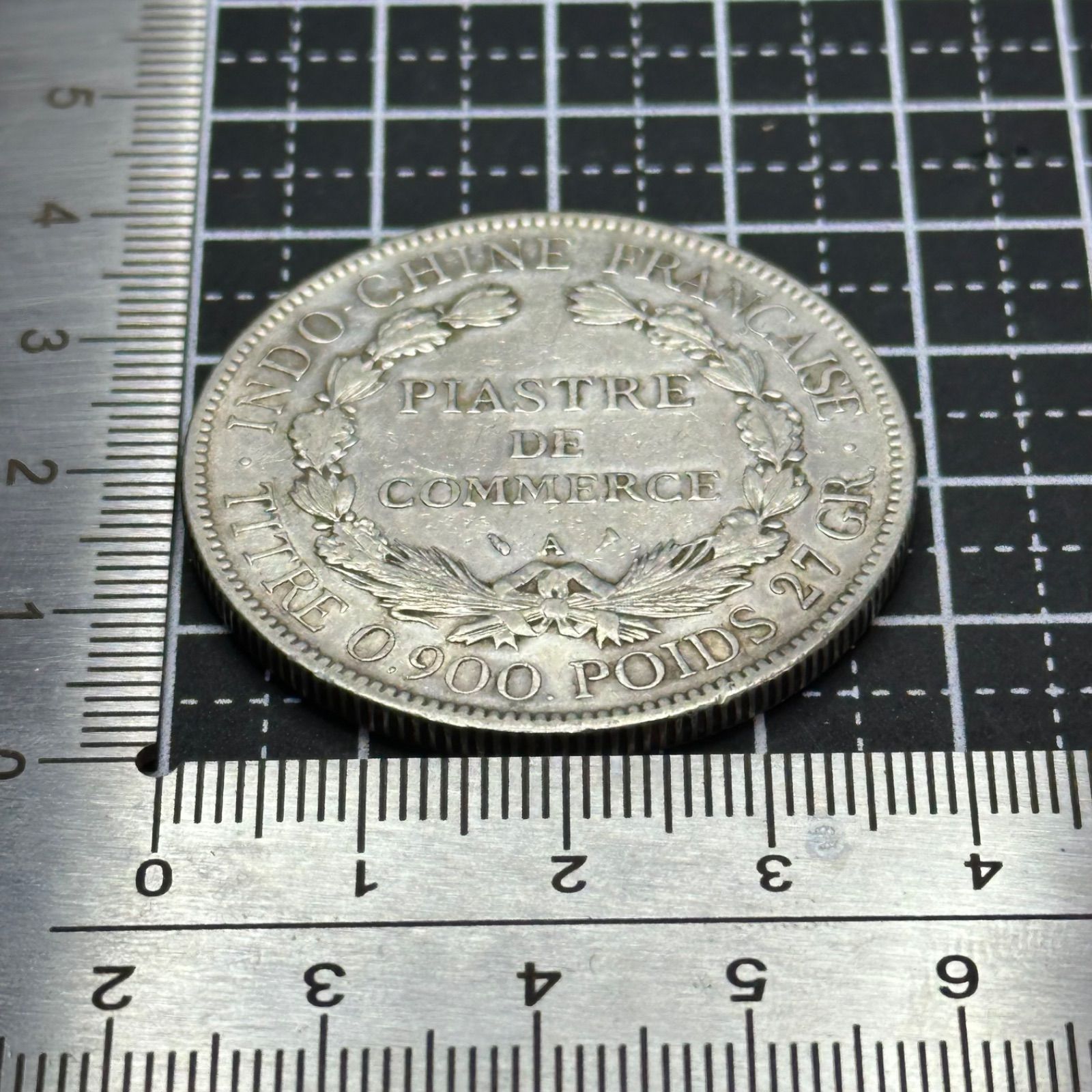 銀貨】1903年 仏領インドシナ 1ピアストル銀貨 商業用坐像マリアンヌ