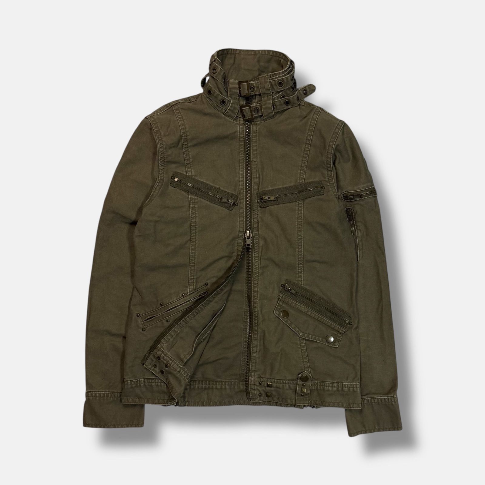 Midas ミリタリージャケット 平成 y2k お兄系 カーキ系 1 - メルカリ