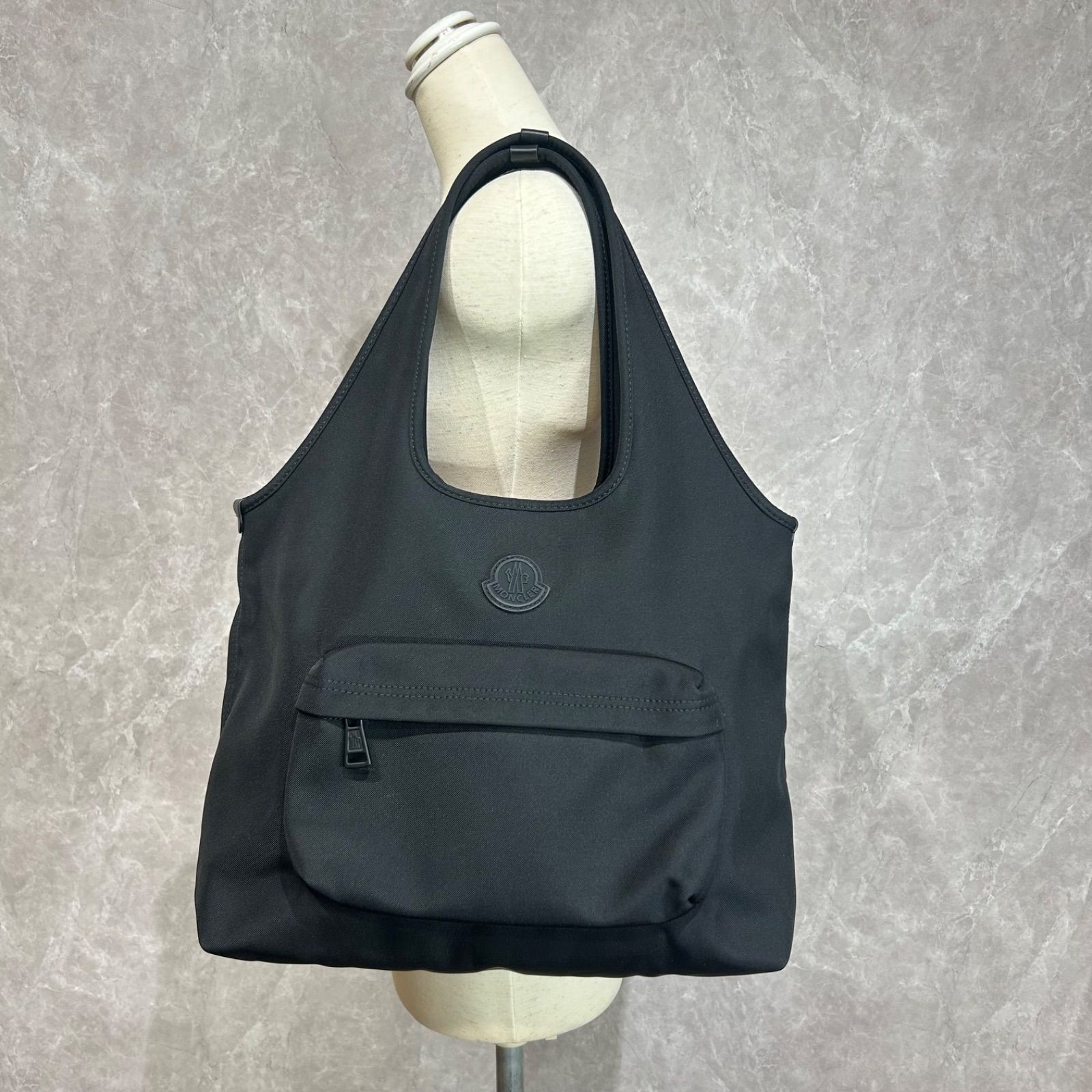 極美品】MONCLER モンクレールブラック Pierrick トートバッグ 黒 