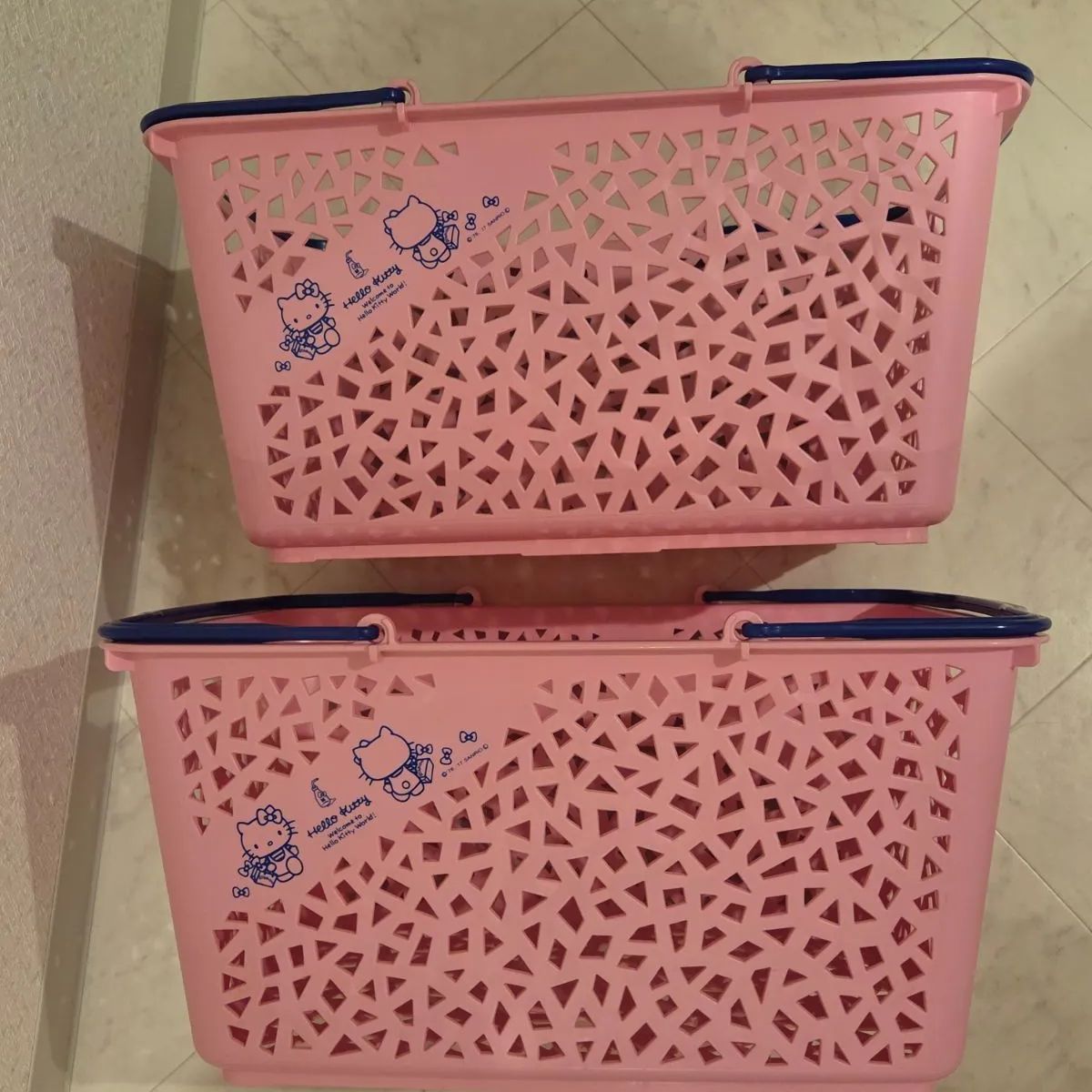 キティ買い物レジカゴ2個セット
