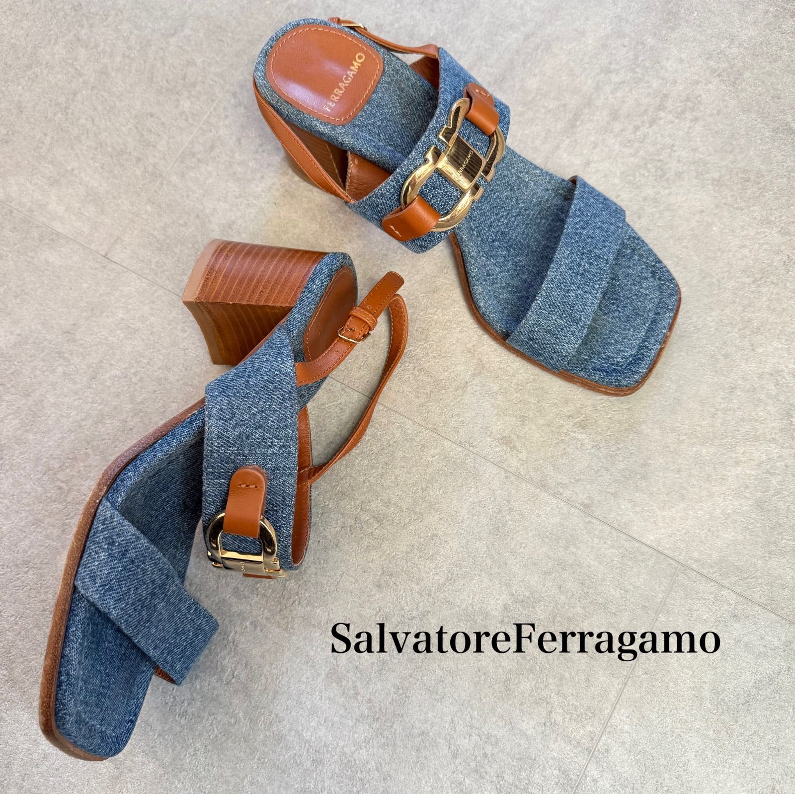 SalvatoreFerragamo サルヴァトーレフェラガモ ガンチーニ デニム 
