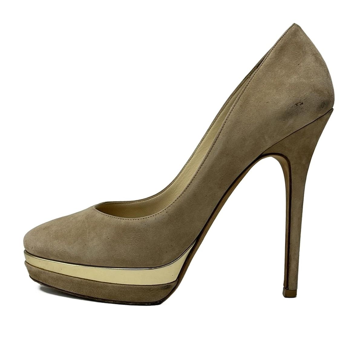 JIMMY CHOO(ジミーチュウ) パンプス 38 レディース - ベージュ - メルカリ