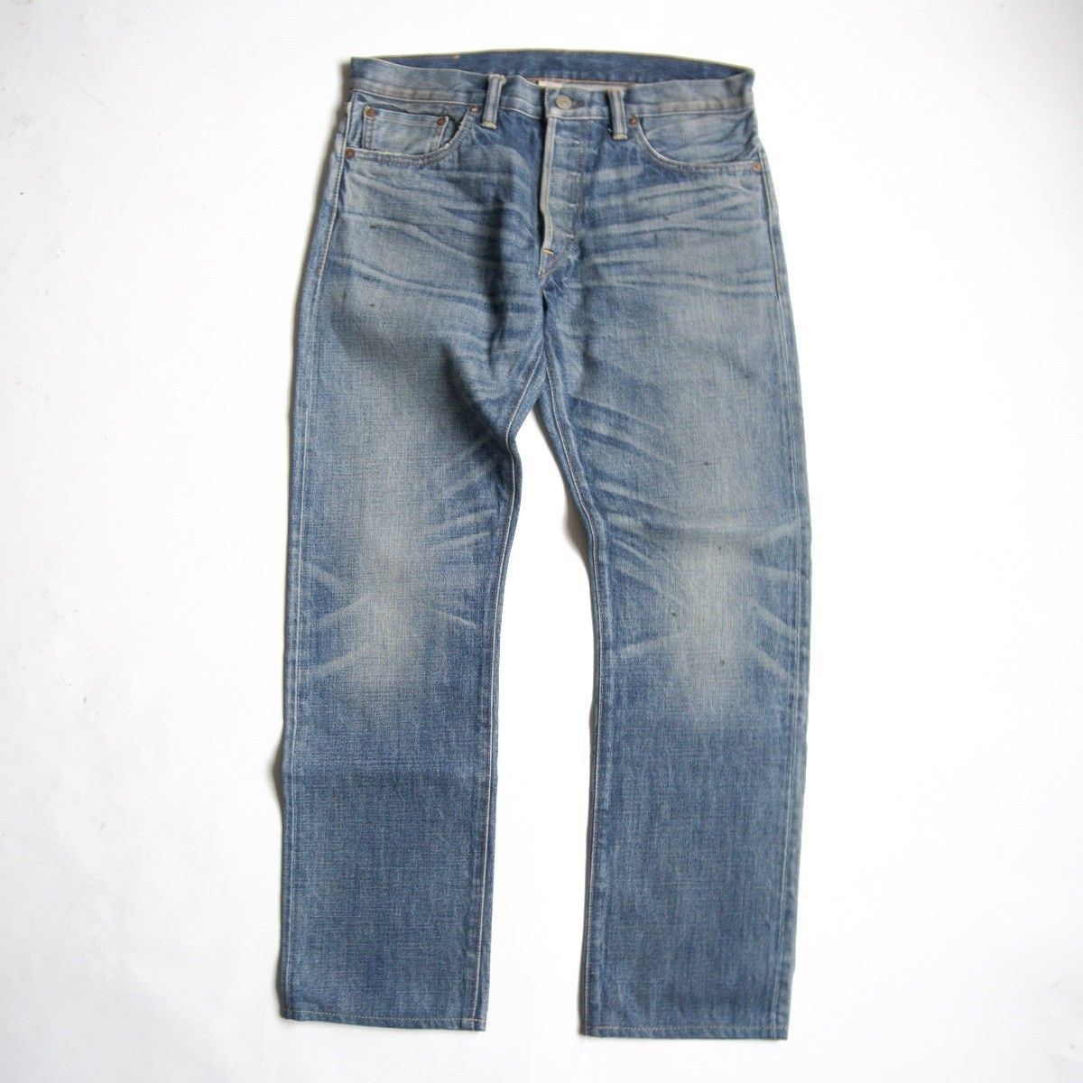 美品】RRL 【MIDLAND WASH LOW STRAIGHT JEANS 】31×30 デニムパンツ