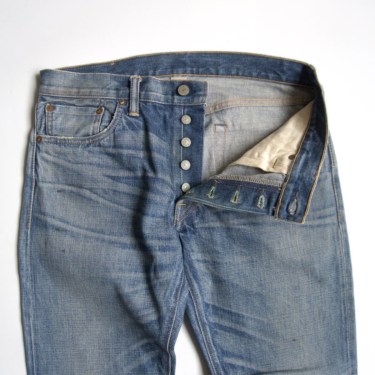 美品】RRL 【MIDLAND WASH LOW STRAIGHT JEANS 】31×30 デニムパンツ