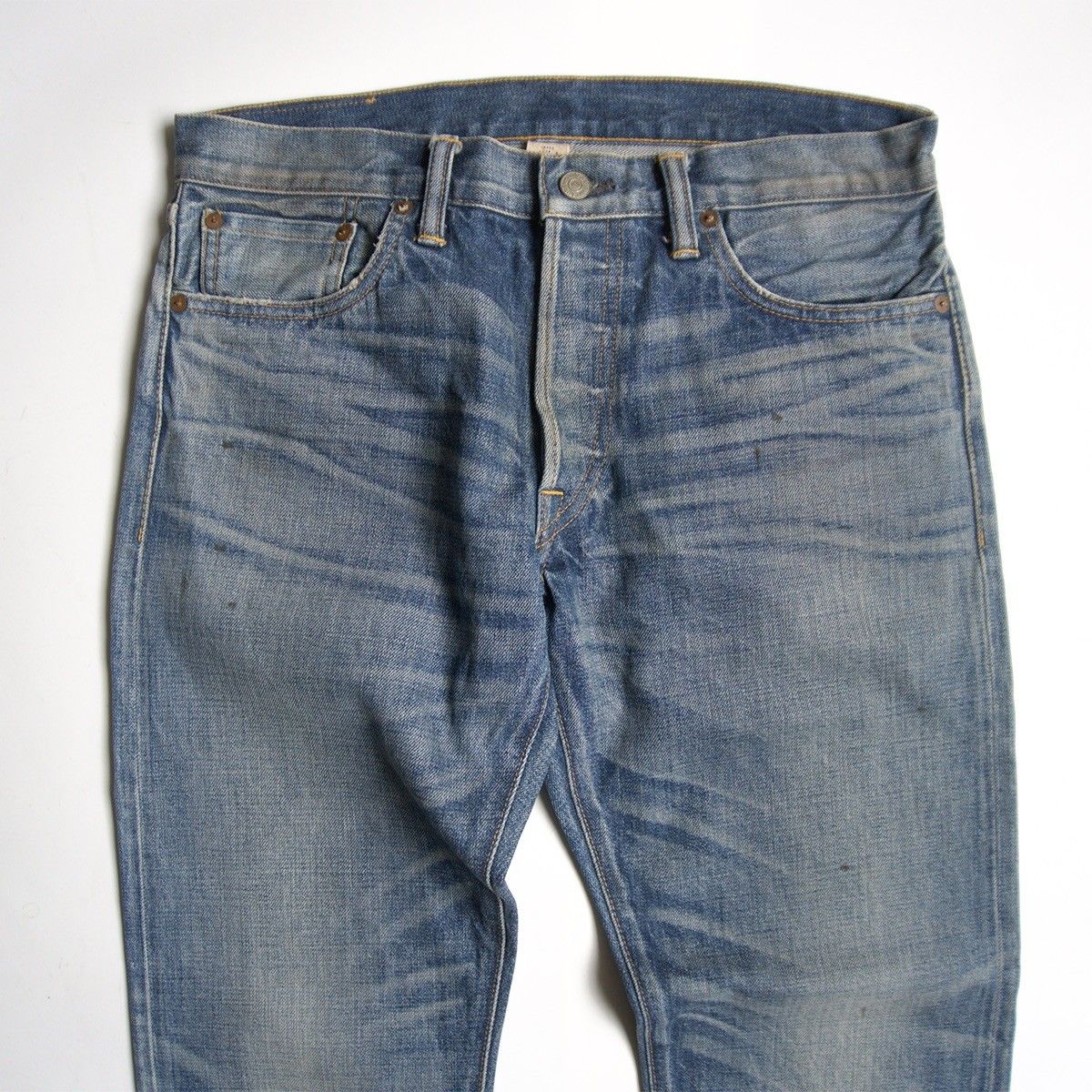 美品】RRL 【MIDLAND WASH LOW STRAIGHT JEANS 】31×30 デニムパンツ
