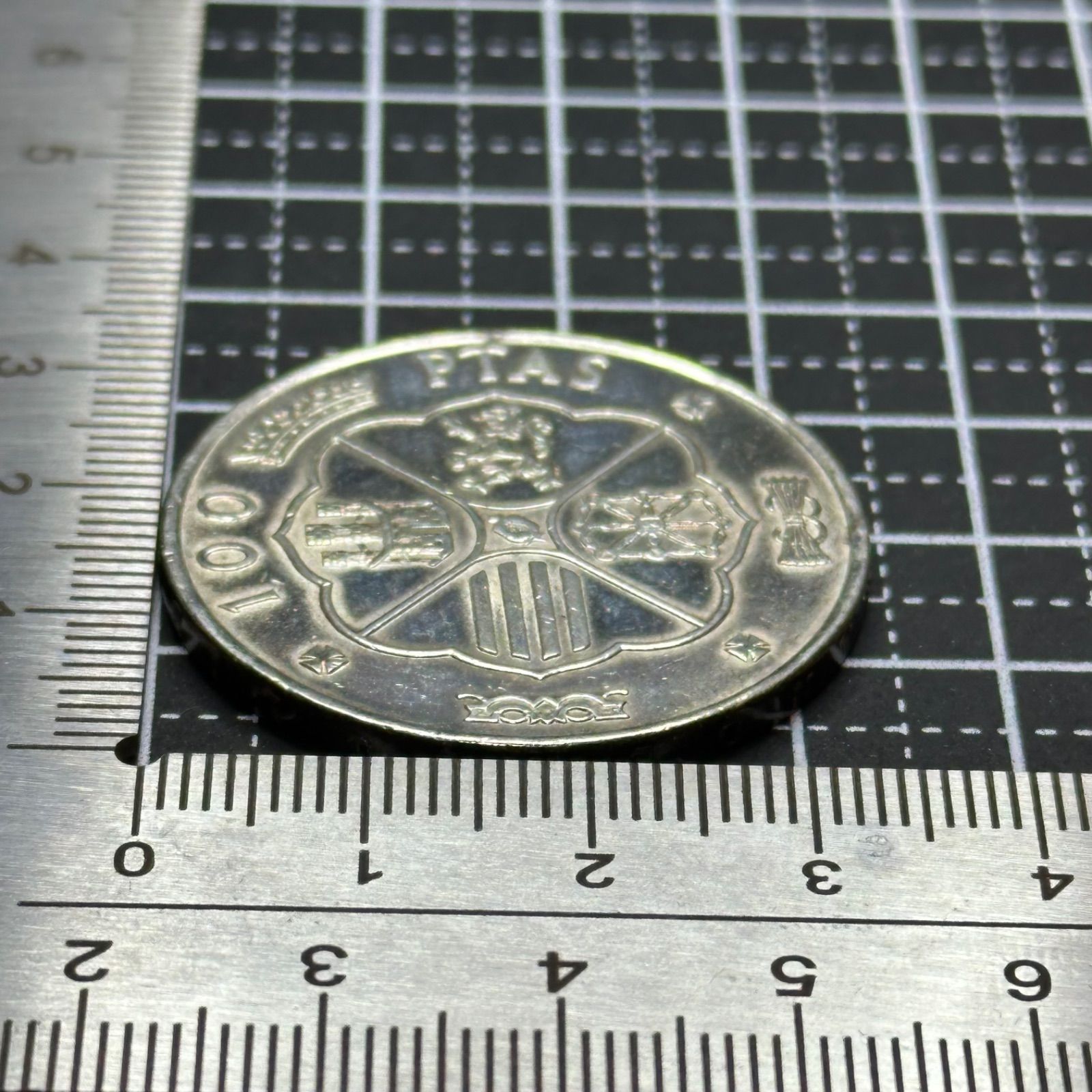 8530.2 スペイン 1966年 100ペセタ 銀貨 アンティーク 外国銭 コイン 海外古銭