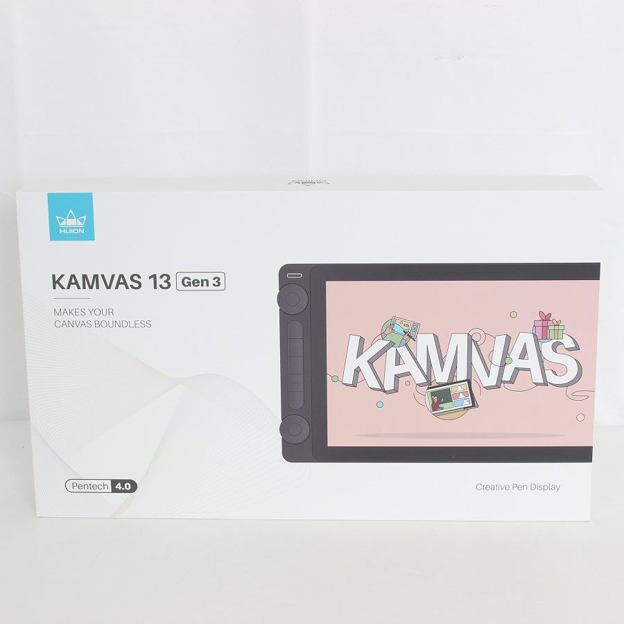 美品】HUION KAMVAS 13 Gen3 GS1333 ピンク 液晶ペンタブレット