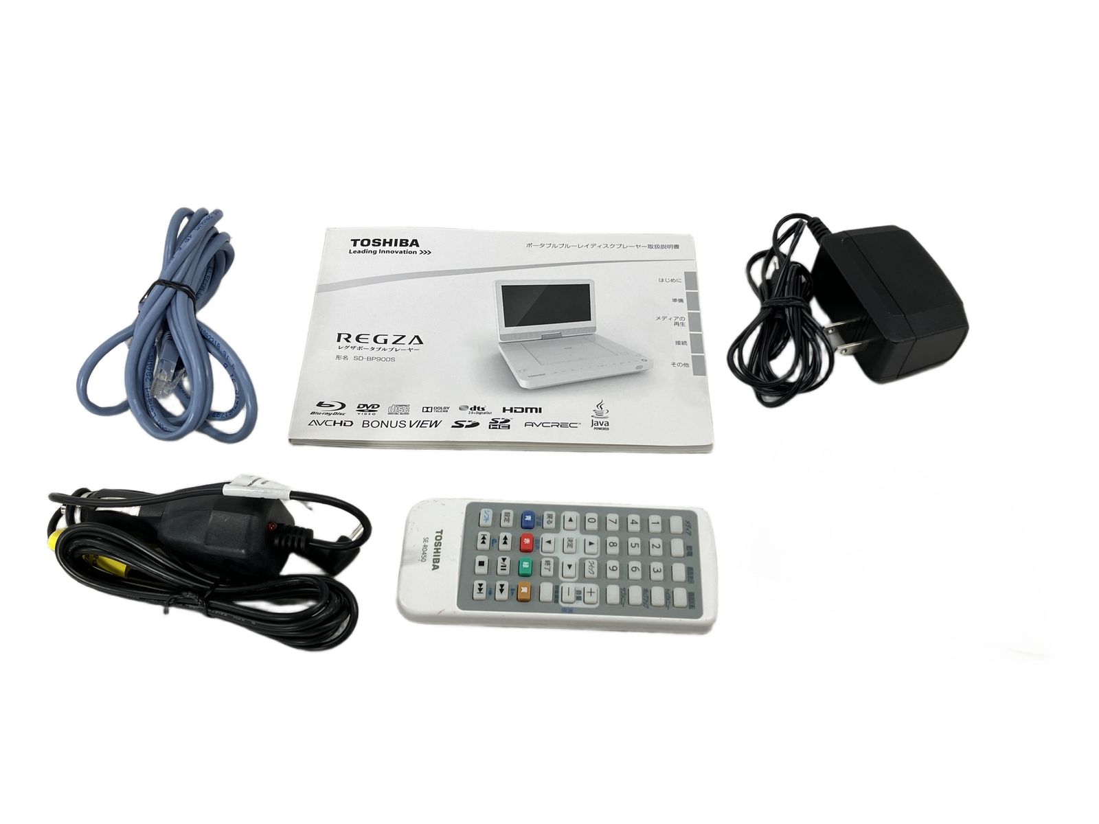 TOSHIBA SD-BP900S ポータブル ブルーレイプレイヤー 映像 東芝 中古