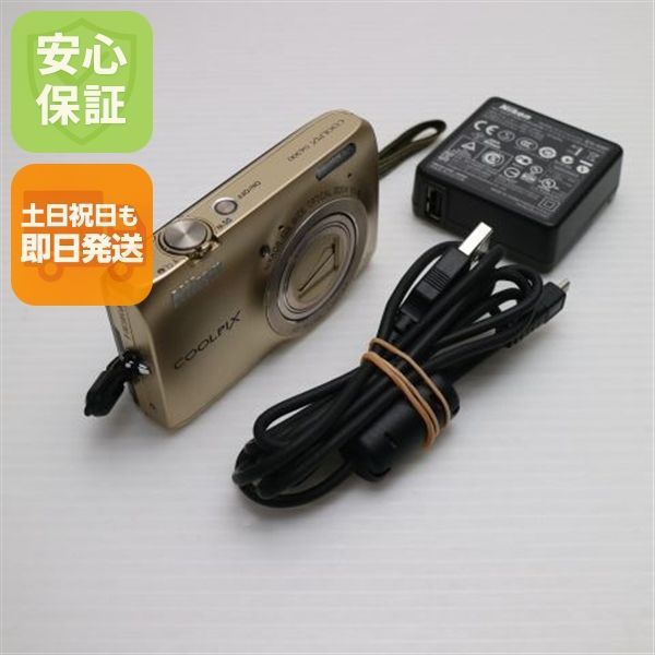 美品 COOLPIX S6300 エレガントゴールド 即日発送 デジカメ Nikon 