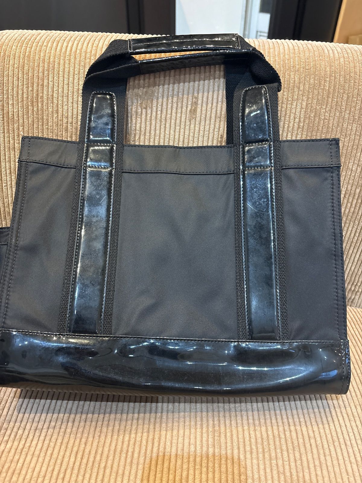 Tory Burch（トリーバーチ） ナイロン×エナメル ハンドバッグ 