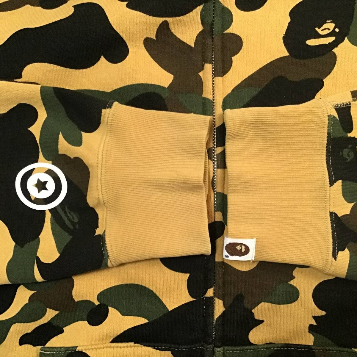 ☆XL☆ 1st camo yellow シャーク パーカー shark full zip hoodie a