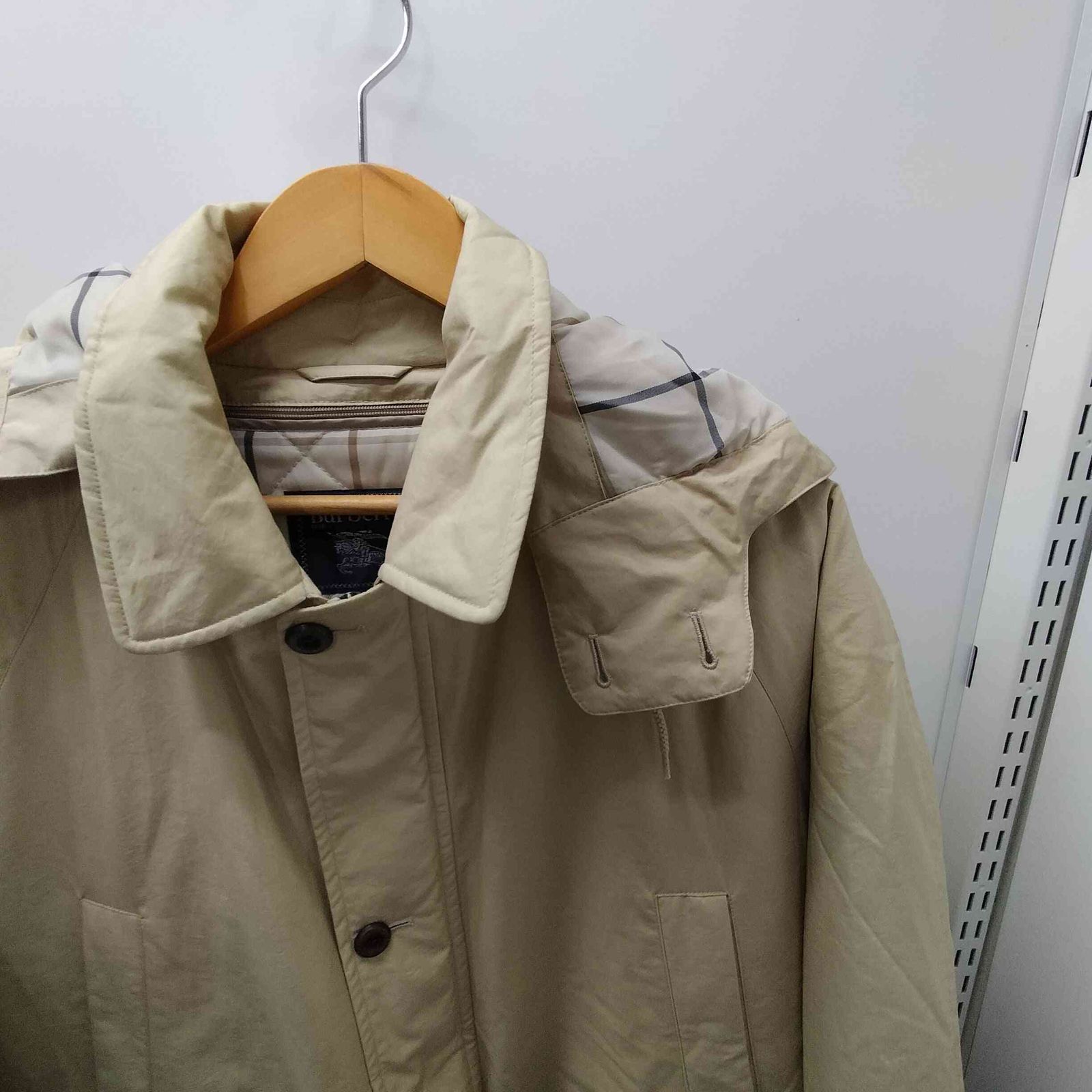 バーバリーズ BURBERRYS 90S 裏地キルティングチェックライナー モッズ