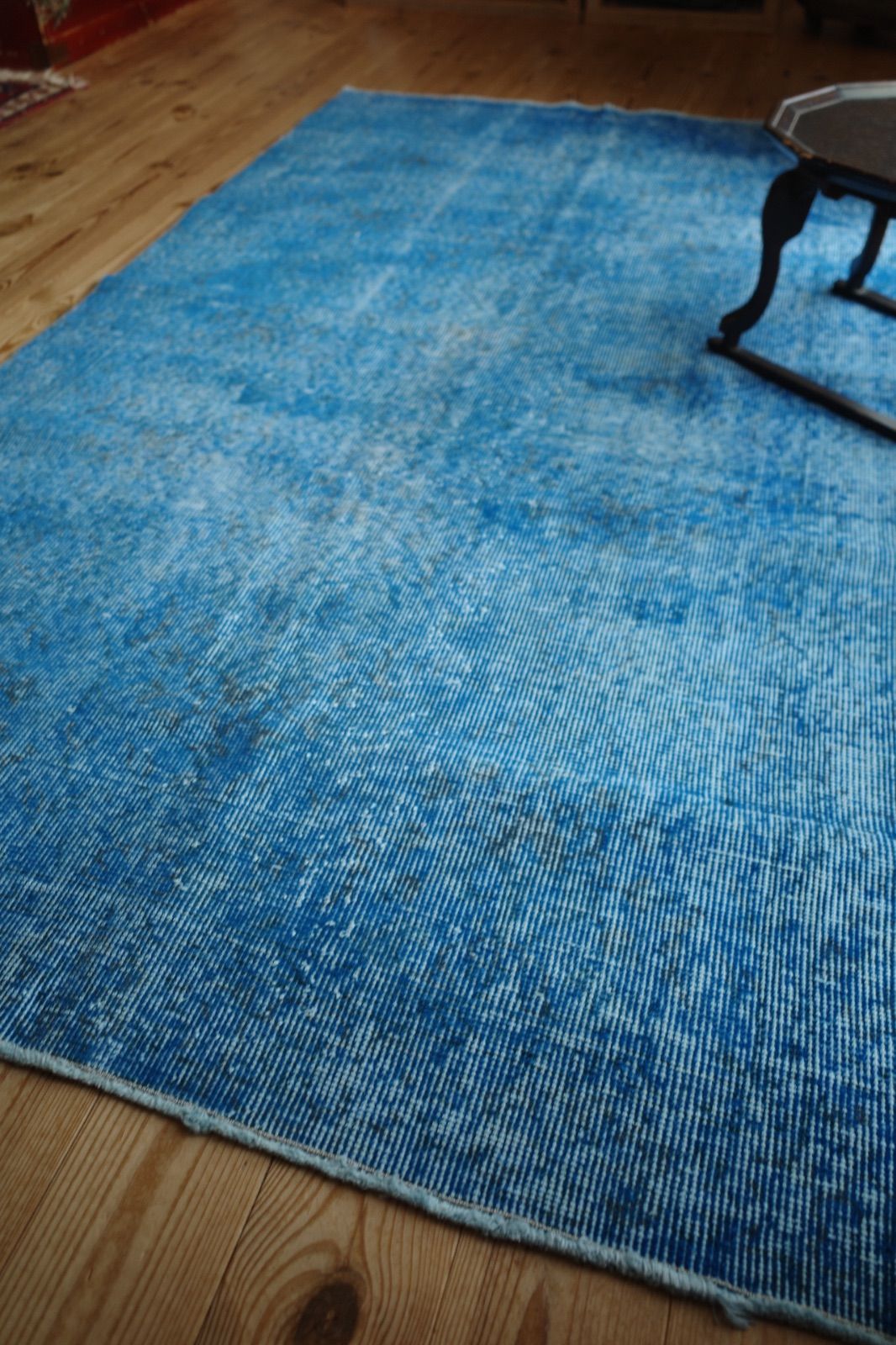 トルコ ヴィンテージラグ 藍色オーバーダイ - メルカリ