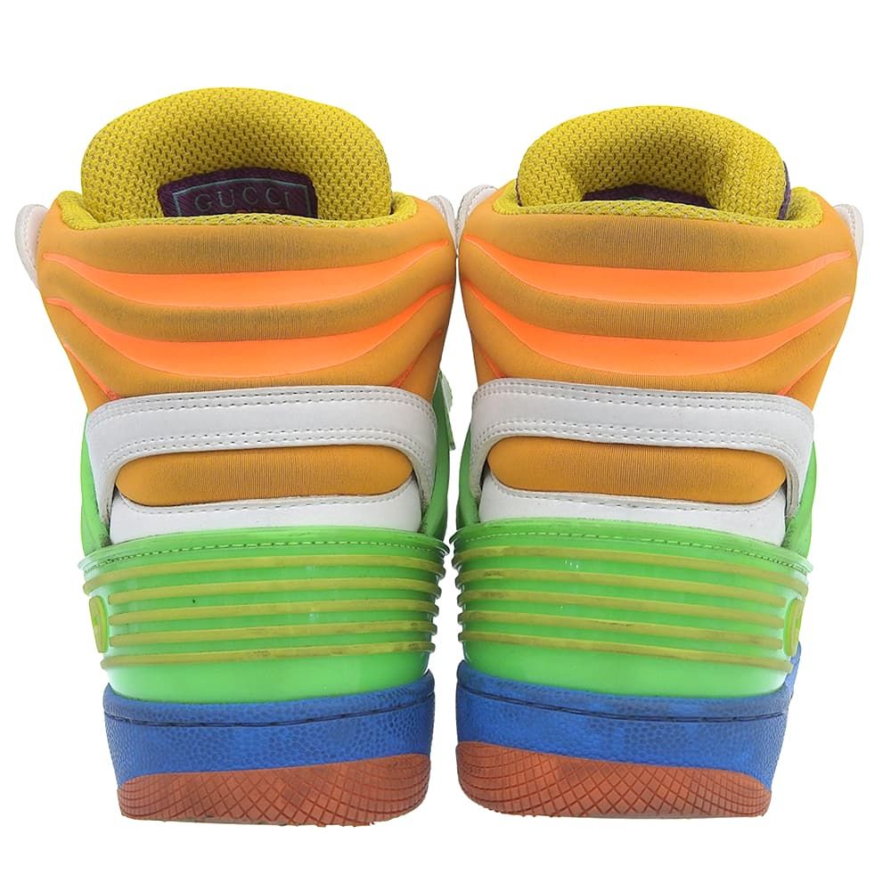 GUCCI マルチカラー ハイカット バスケットシューズ グッチのスニーカー「グッチ バスケット」「エース」「ライトン」高級