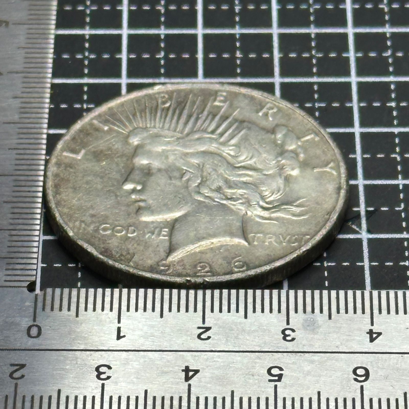 銀貨 1926年 アメリカ ピースダラー Peace Dollar 自由の女神と平和の鷲 銀.900 26.72 g アンティークコイン