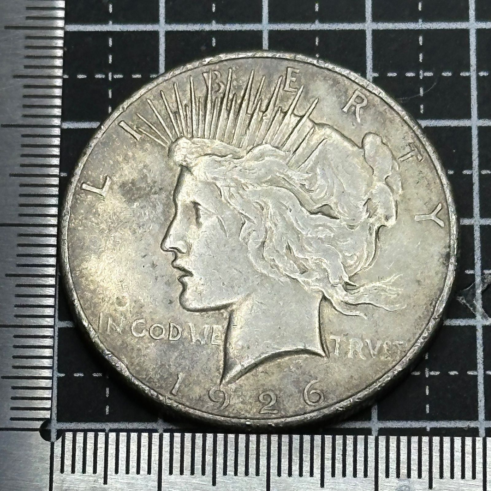 銀貨 1926年 アメリカ ピースダラー Peace Dollar 自由の女神と平和の鷲 銀.900 26.72 g アンティークコイン