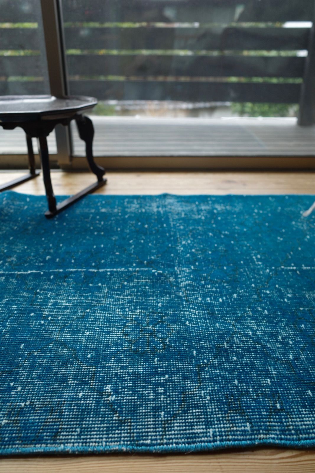 トルコ ヴィンテージラグ 藍色オーバーダイ - メルカリ