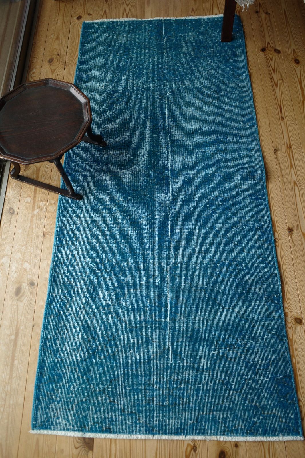 トルコ ヴィンテージラグ 藍色オーバーダイ - メルカリ