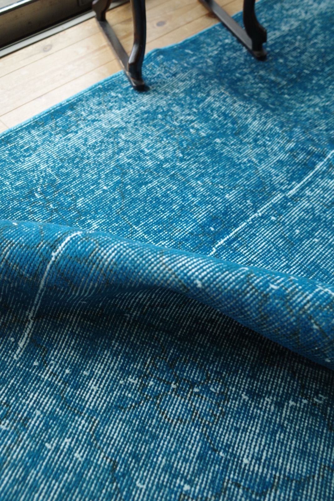 【店舗向け】L316cm スモーキー オーバーダイ　トルコ製ヴィンテージラグ 店舗向け】L316cm スモーキー オーバーダイ トルコ製ヴィンテージラグ