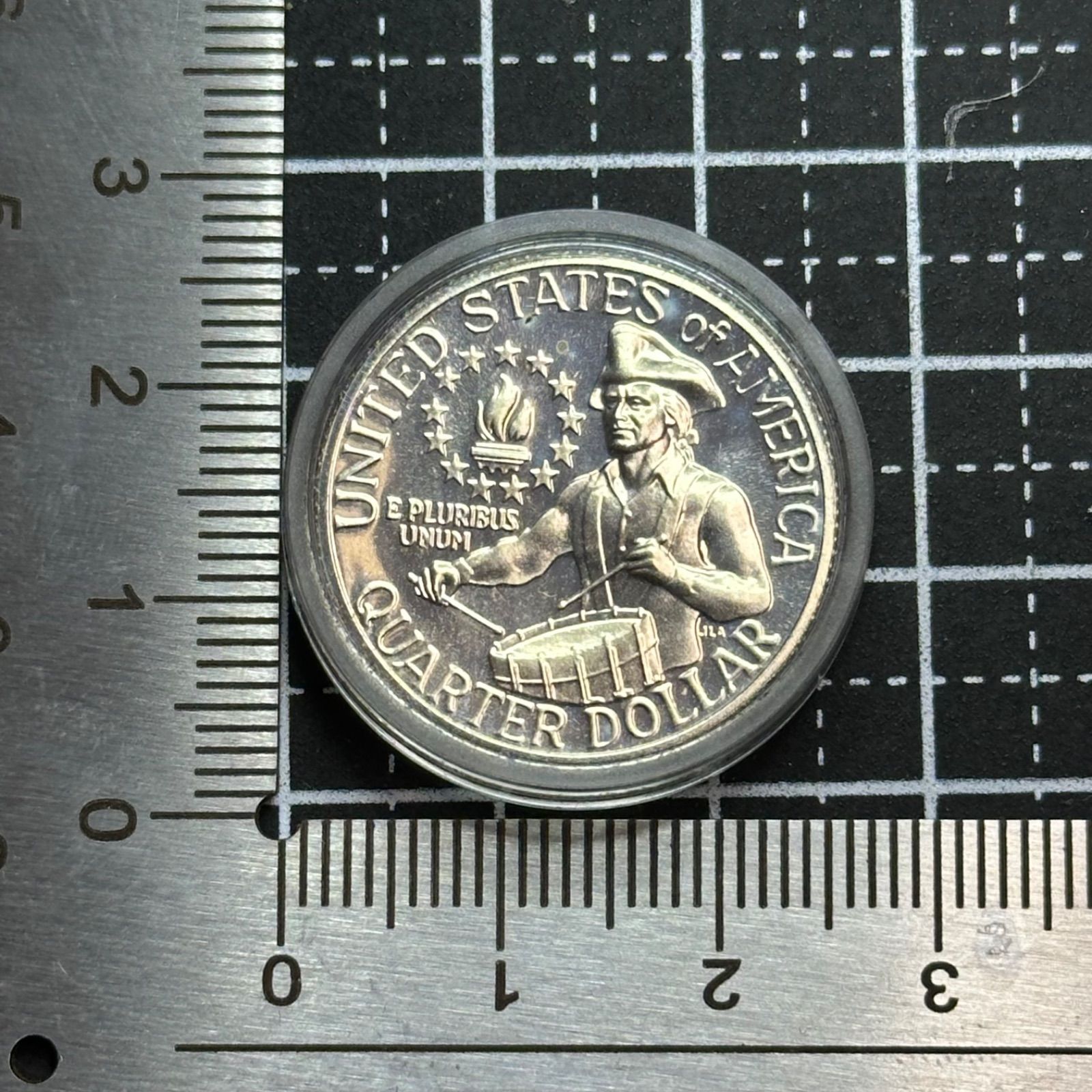 1776–1976 アメリカ建国200周年記念 クォータードル（ドラムメジャー