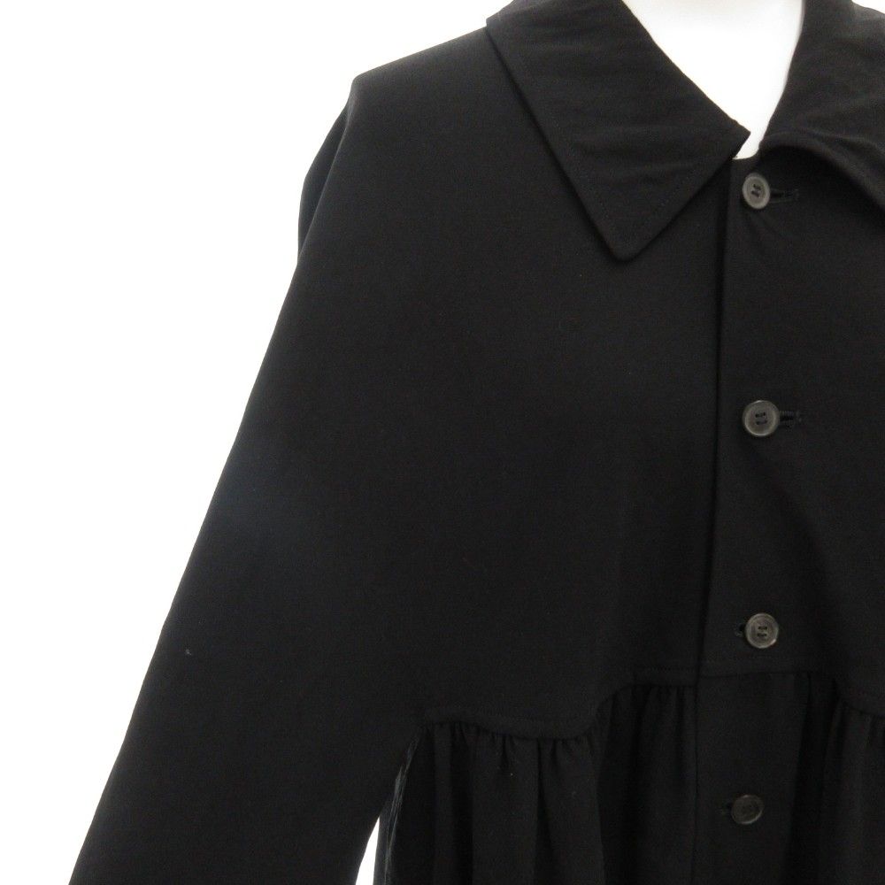 90's■コムデギャルソン【M】ウール ナイロン ツイード ロングワンピース 黒 tricot COMME des GARCONS/トリコ コムデギャルソン】より19AW ウール