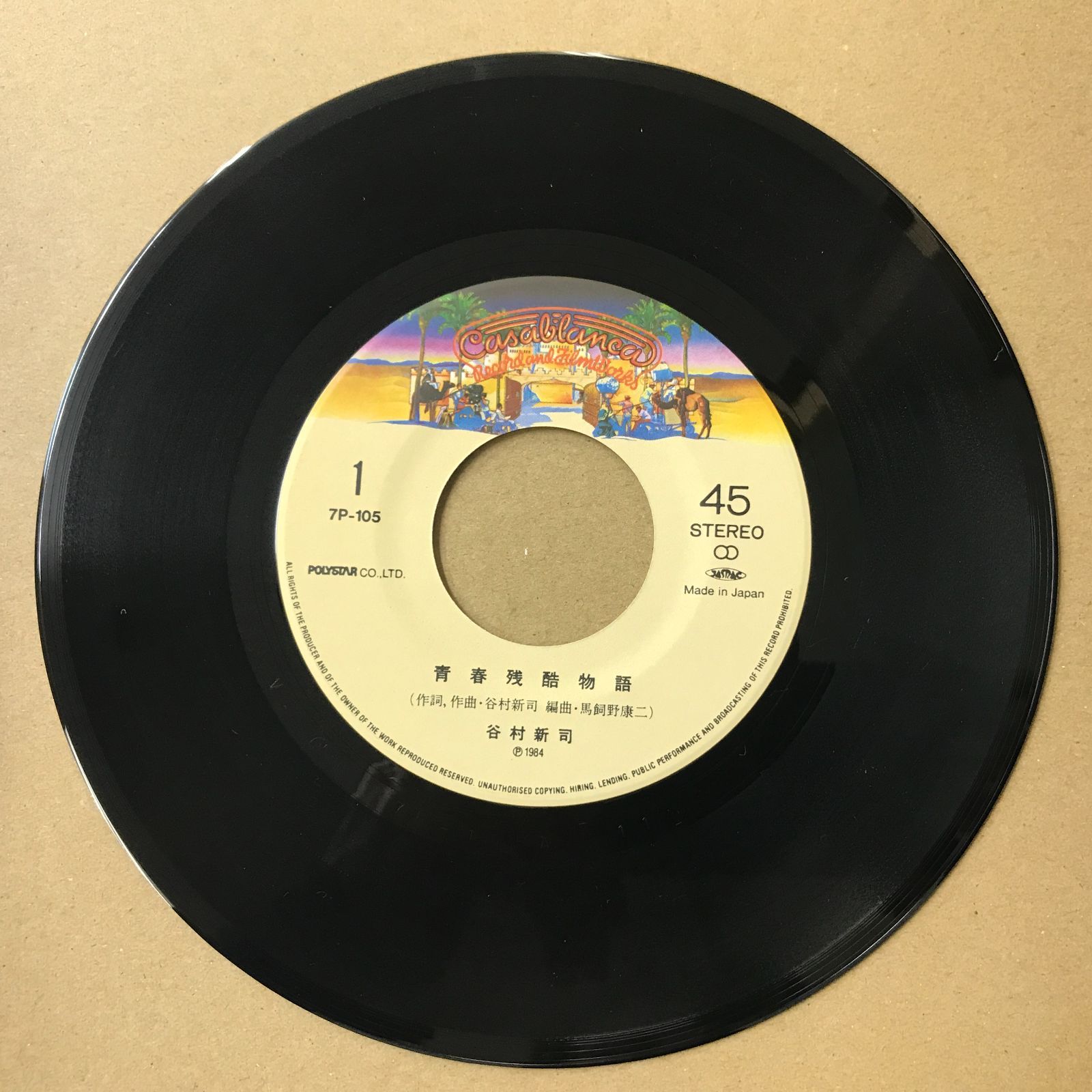 s13) EPレコード 谷村新司 [ たにむらしんじ アリス ALICE ] 青春残酷