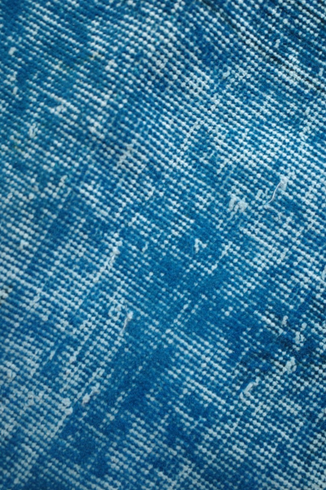 トルコ ヴィンテージラグ 藍色オーバーダイ - メルカリ