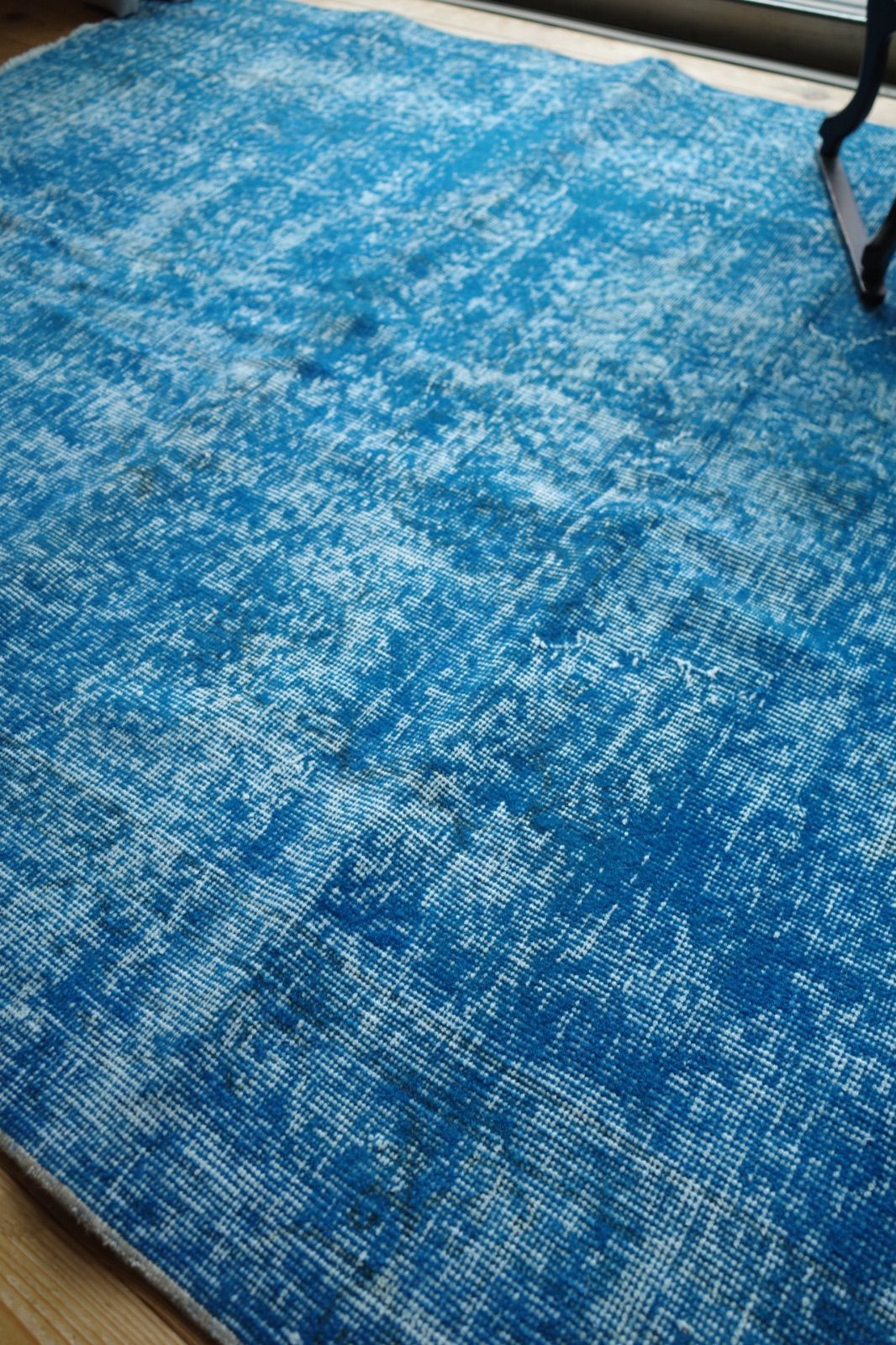 オーバーダイ　デニム　ブルー　トルコ　ヴィンテージラグ オーバーダイ デニム ブルー トルコ ヴィンテージラグ オーバーダイ
