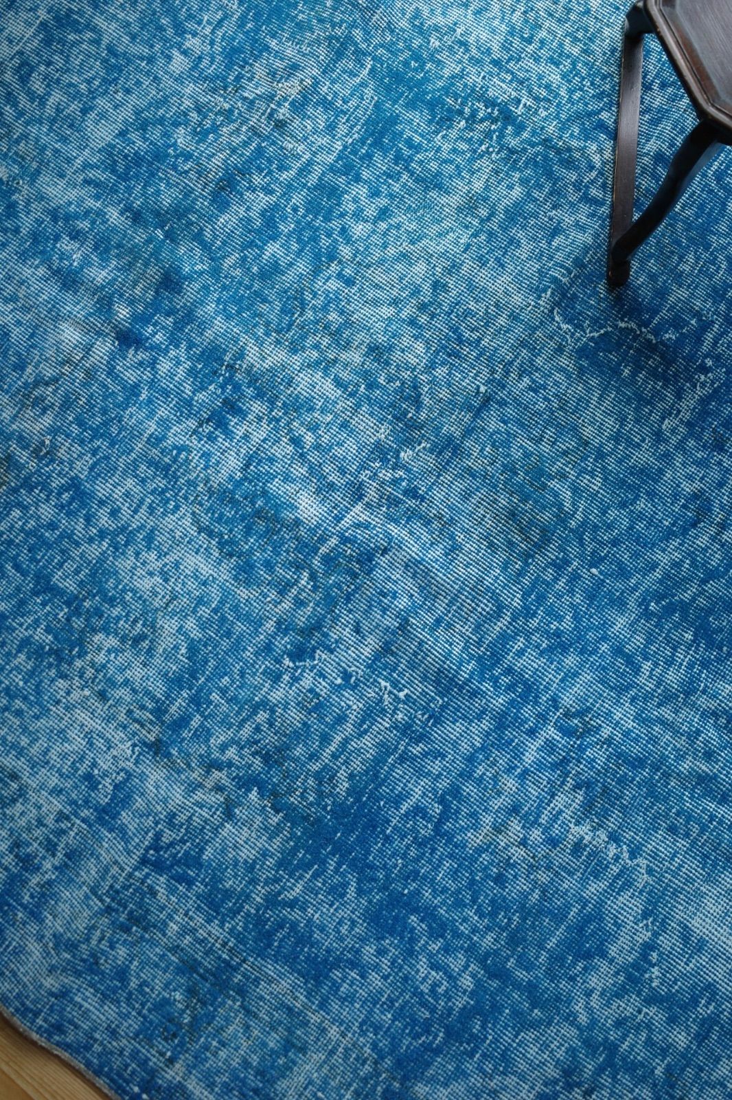 トルコ ヴィンテージラグ 藍色オーバーダイ - メルカリ