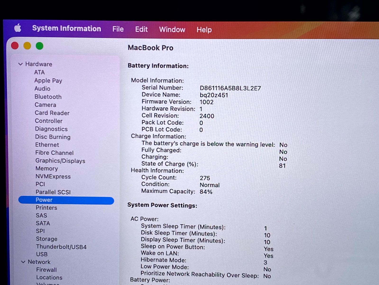 Apple Macbook Pro Late2020 M1 8GB 256GB