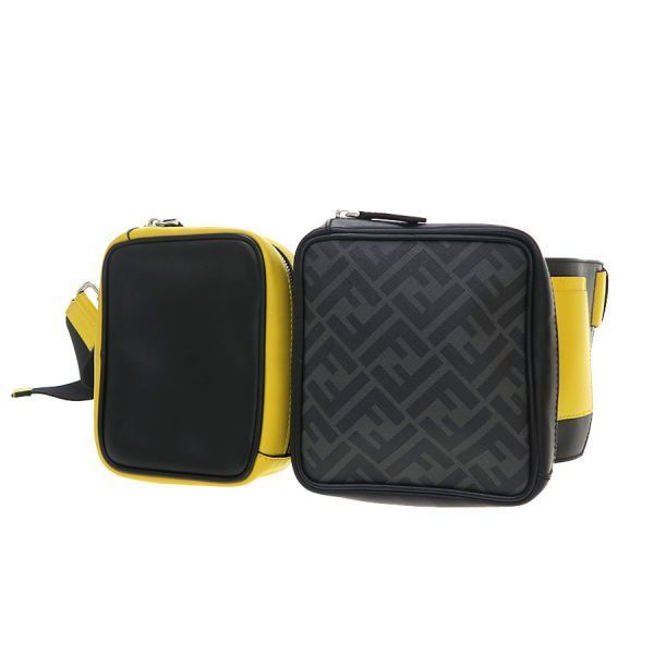 FENDI ボディバッグ 黒/黄色 フェンディ FF ボディバッグ 7VZ052【Bランク】【中古】 - メルカリ