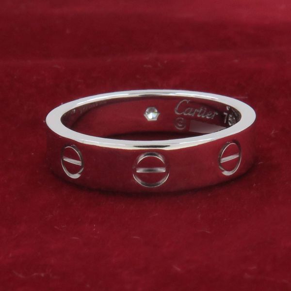 カルティエ ミニラブリング/1Pダイヤ#48(日本サイズ8号近辺) 【無料
