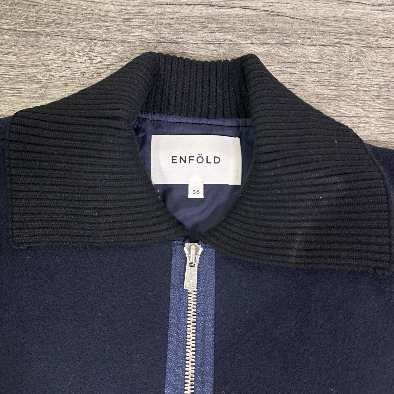 ENFOLD 22AW ソフトラムメルトンブルゾン オーバーサイズ 中綿