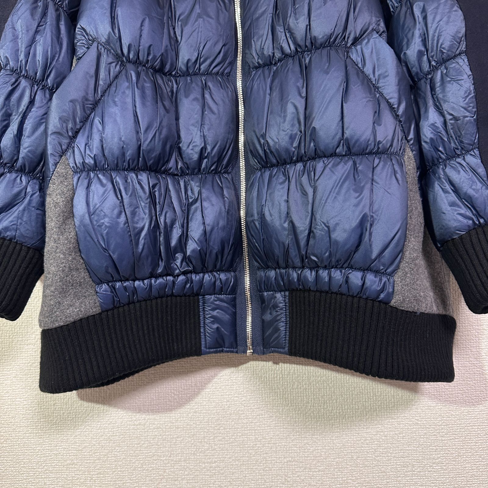 ENFOLD 22AW ソフトラムメルトンブルゾン オーバーサイズ 中綿