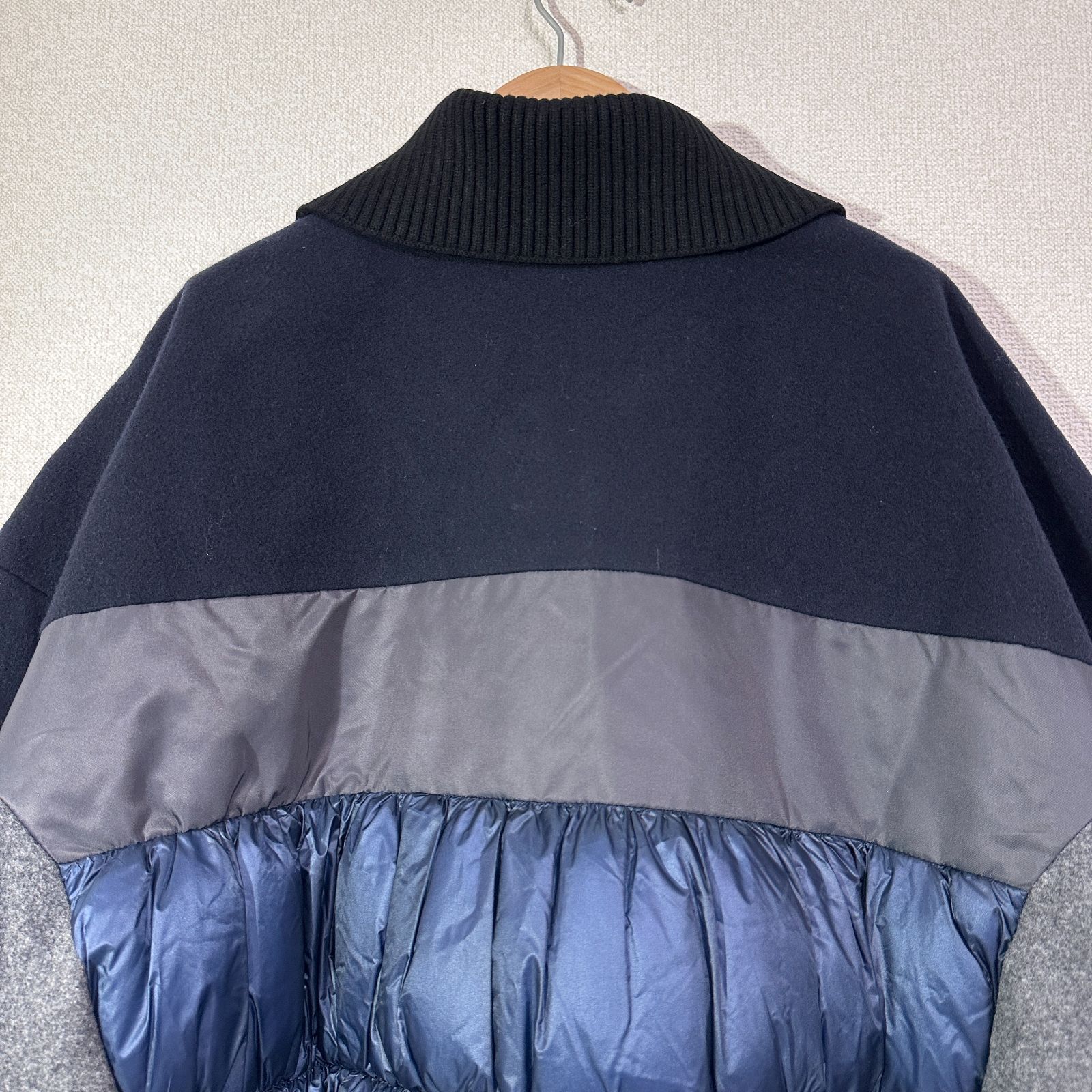 エンフォルド　22AW/ソフトラムメルトンブルゾン　サイズ36 ENFOLD 22AW ソフトラムメルトンブルゾン オーバーサイズ 中綿