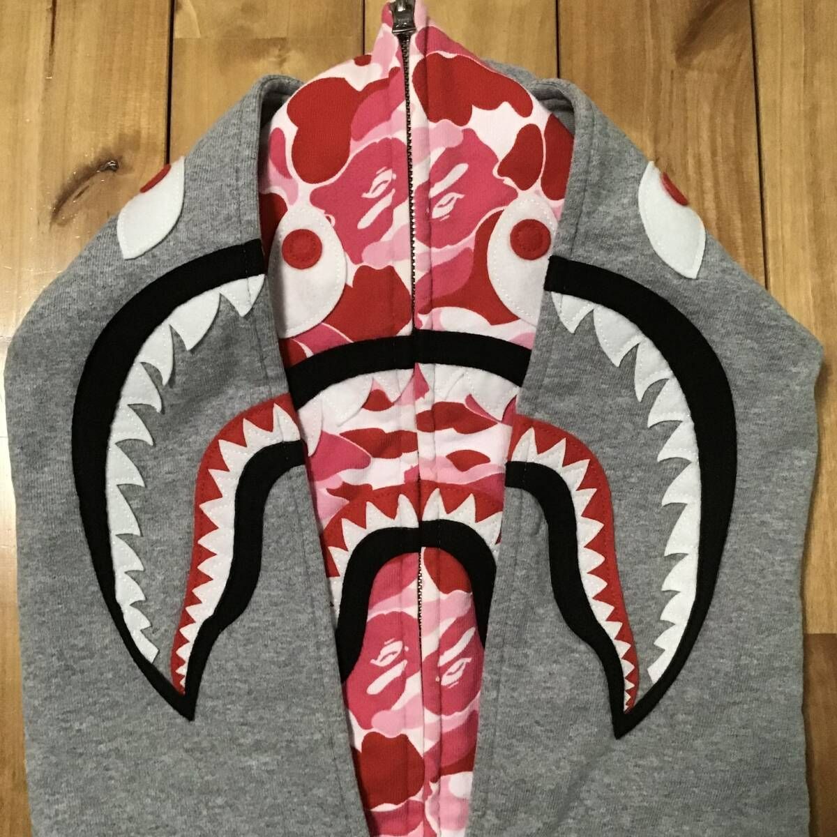 ☆2XL☆ ダブル シャーク パーカー Double shark full zip hoodie a