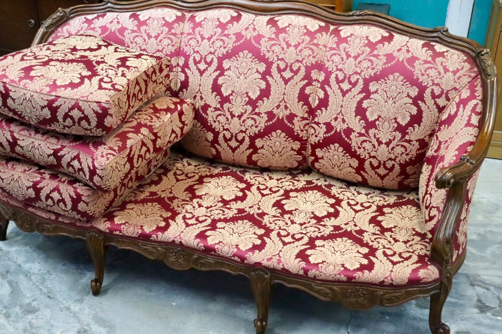 GMIK720A○イタリア製 3人掛けソファ トリプルソファ 長椅子