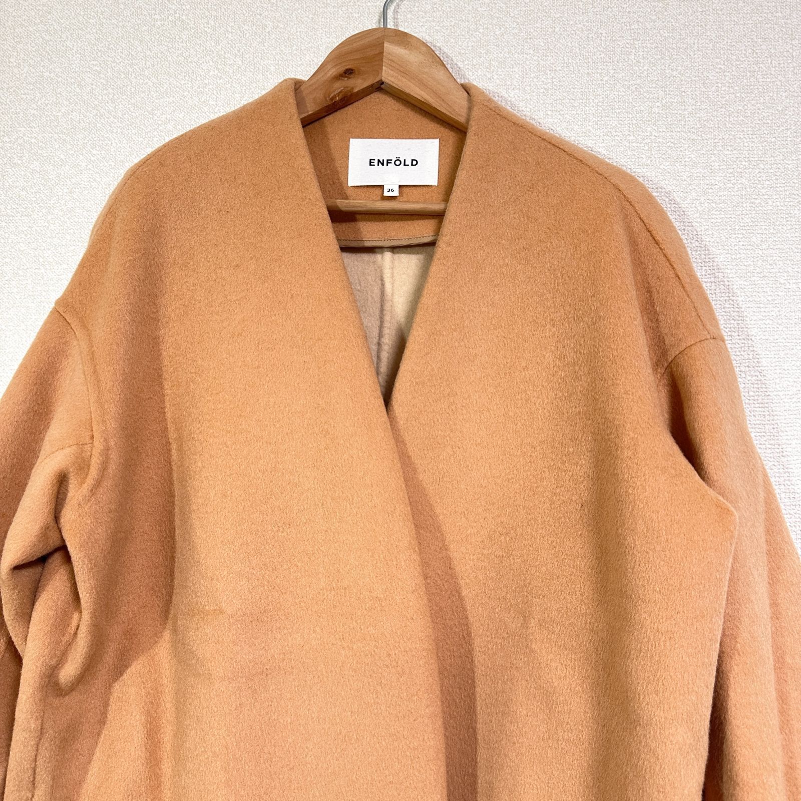 ENFÖLD ベージュ チェスターコート 36 ENFOLD - 美品 エンフォルド ENFOLD コート チェスターコート ロング