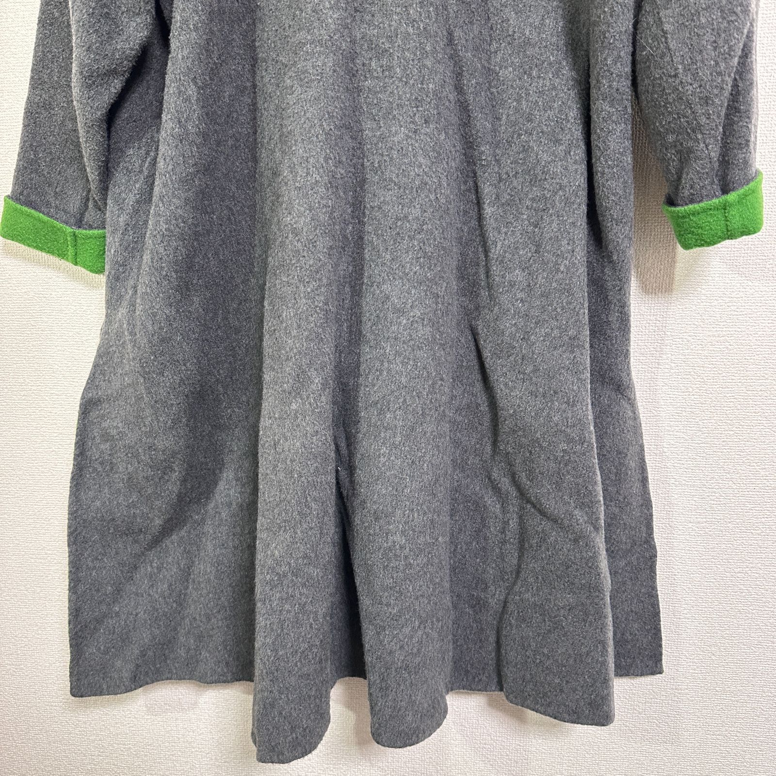 ENFOLD ダブルビーバースリットオーバーコート オーバーサイズ サイド