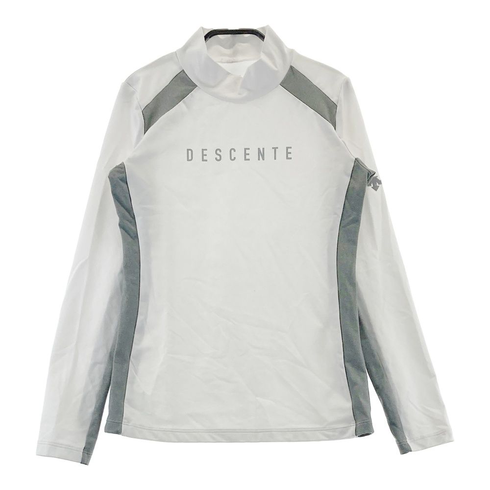 サイズ：S DESCENTE GOLF デサントゴルフ  ハイネック 長袖Tシャツ  ホワイト系 [240101592531] ゴルフウェア レディース ストスト