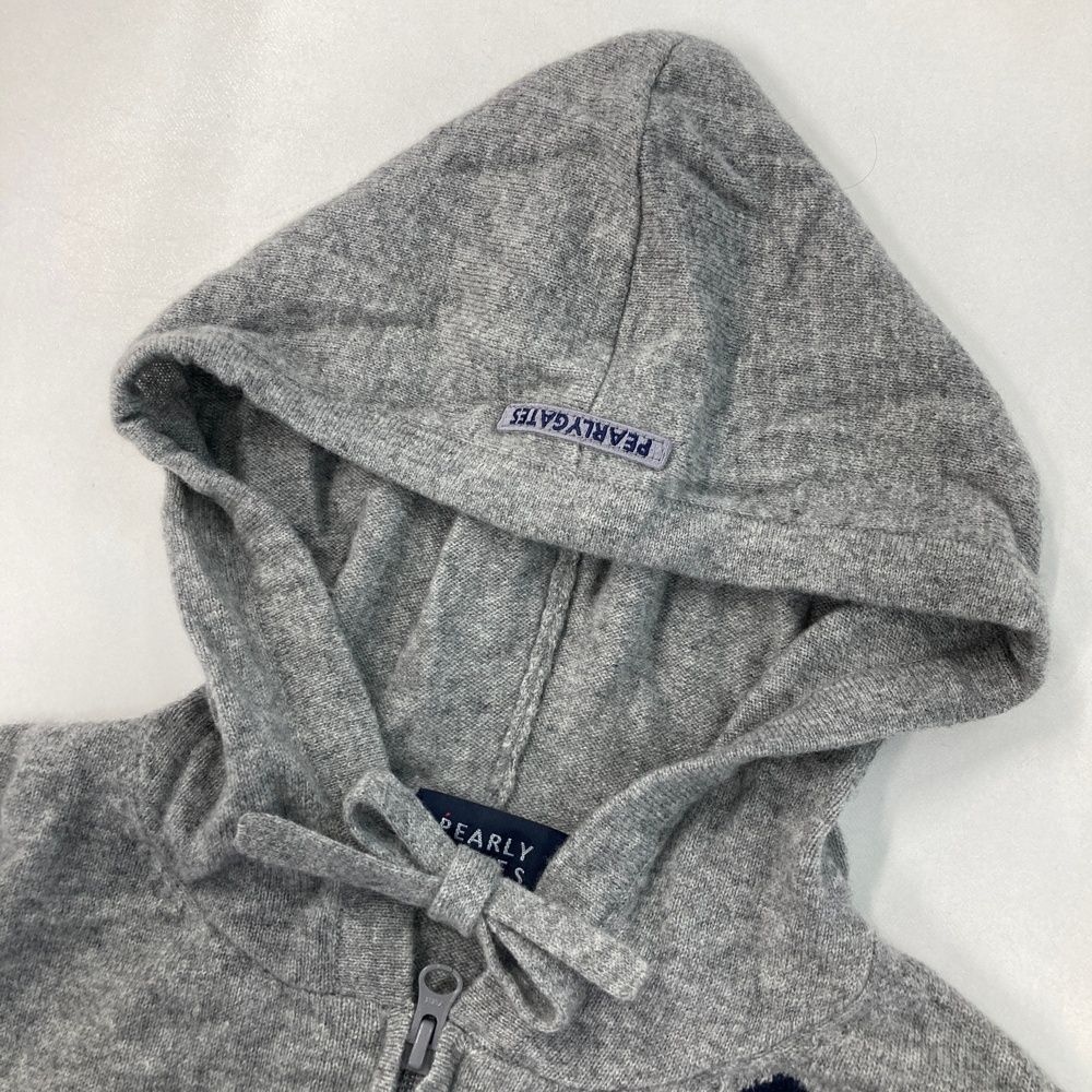 サイズ：0 PEARLY GATES パーリーゲイツ カシミヤ ニット ジップ