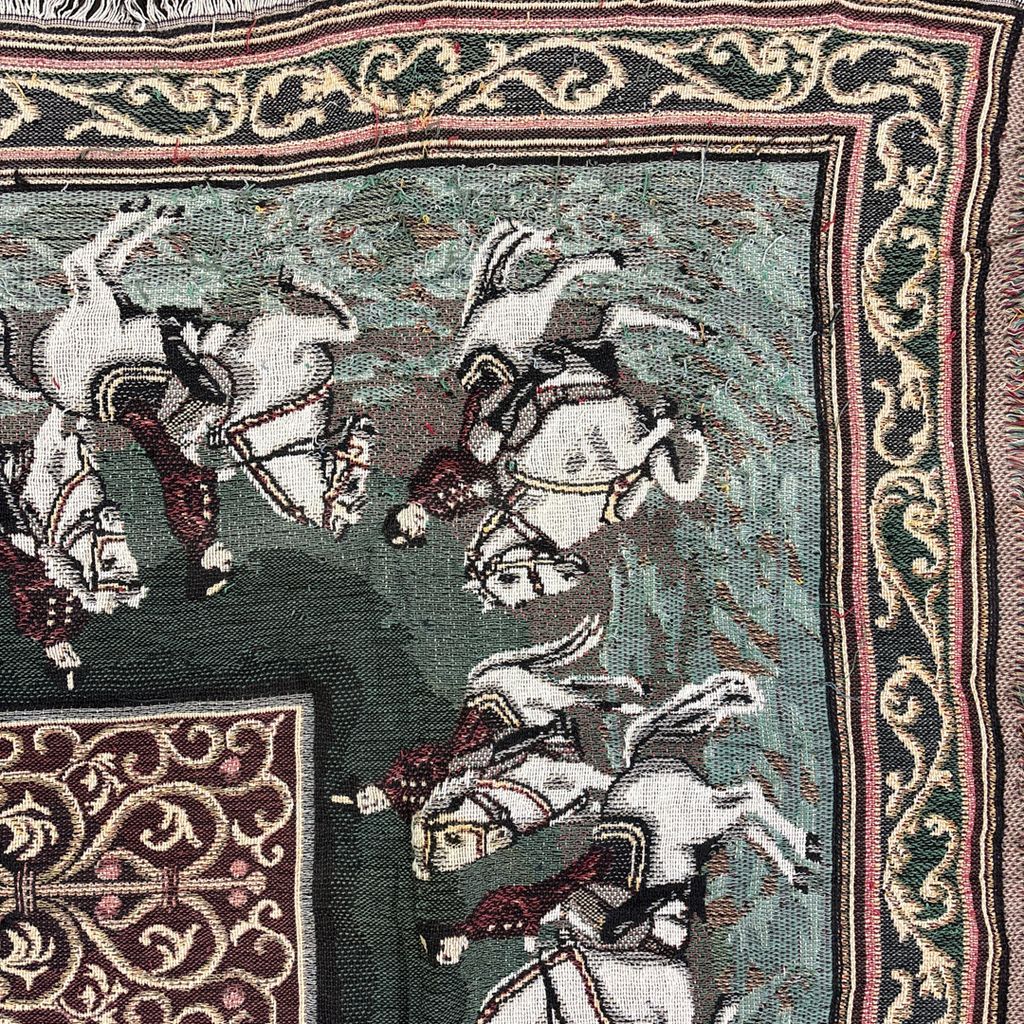 vintageラグ ブランケット マルチカバー タペストリー アニマル 動物