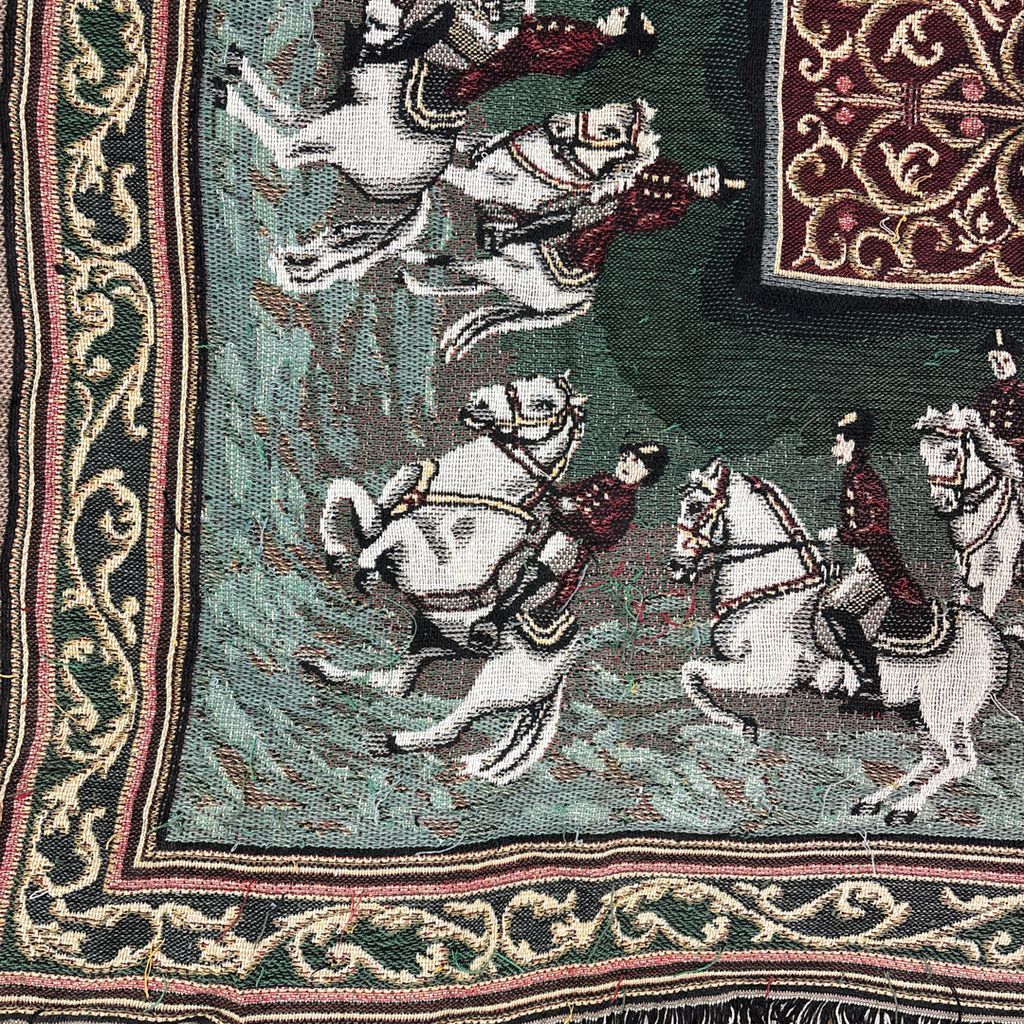 vintageラグ ブランケット マルチカバー タペストリー アニマル 動物