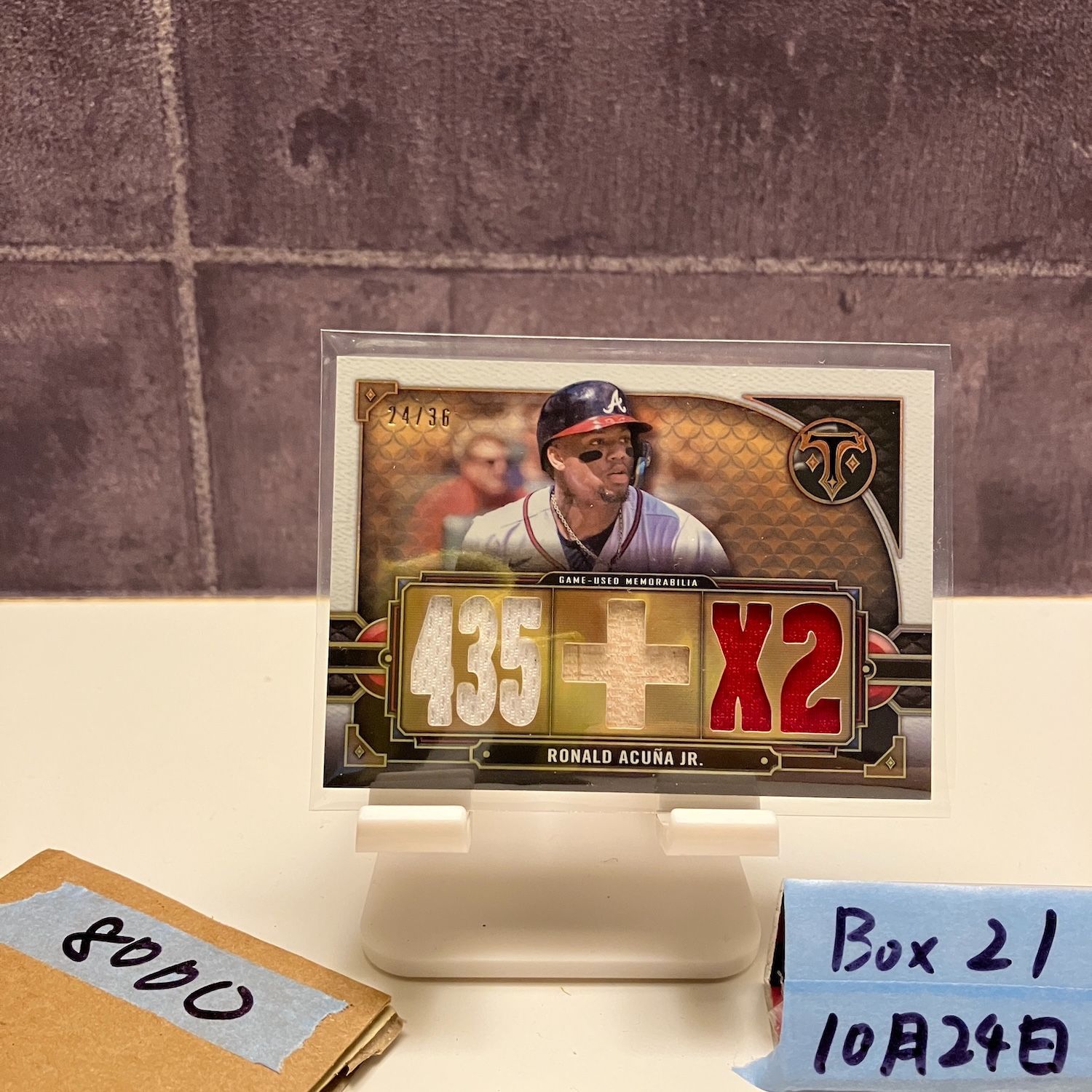 2022 Topps Triple Threads Ronald Acuna Jr. 24/36 Atlanta Braves
