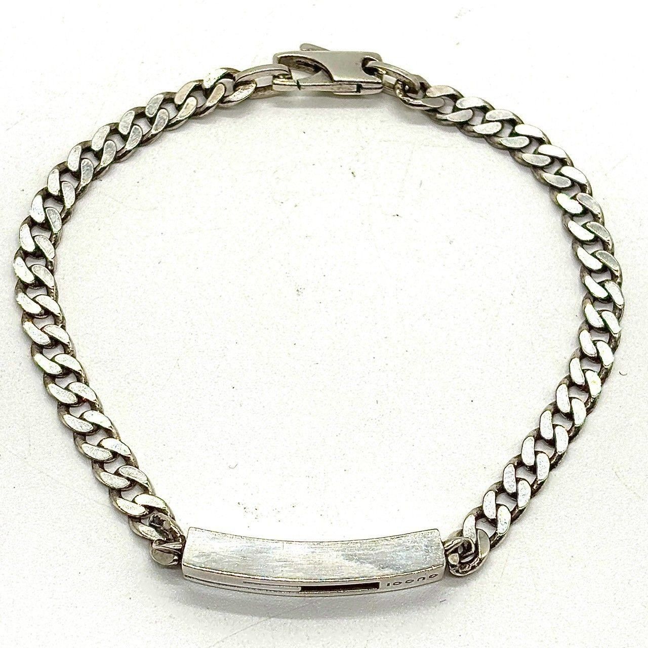 GUCCI SV925 カットアウト Gロゴ　喜平チェーン　ブレスレット GUCCI SV925 カットアウト Gロゴ 喜平チェーン ブレスレット