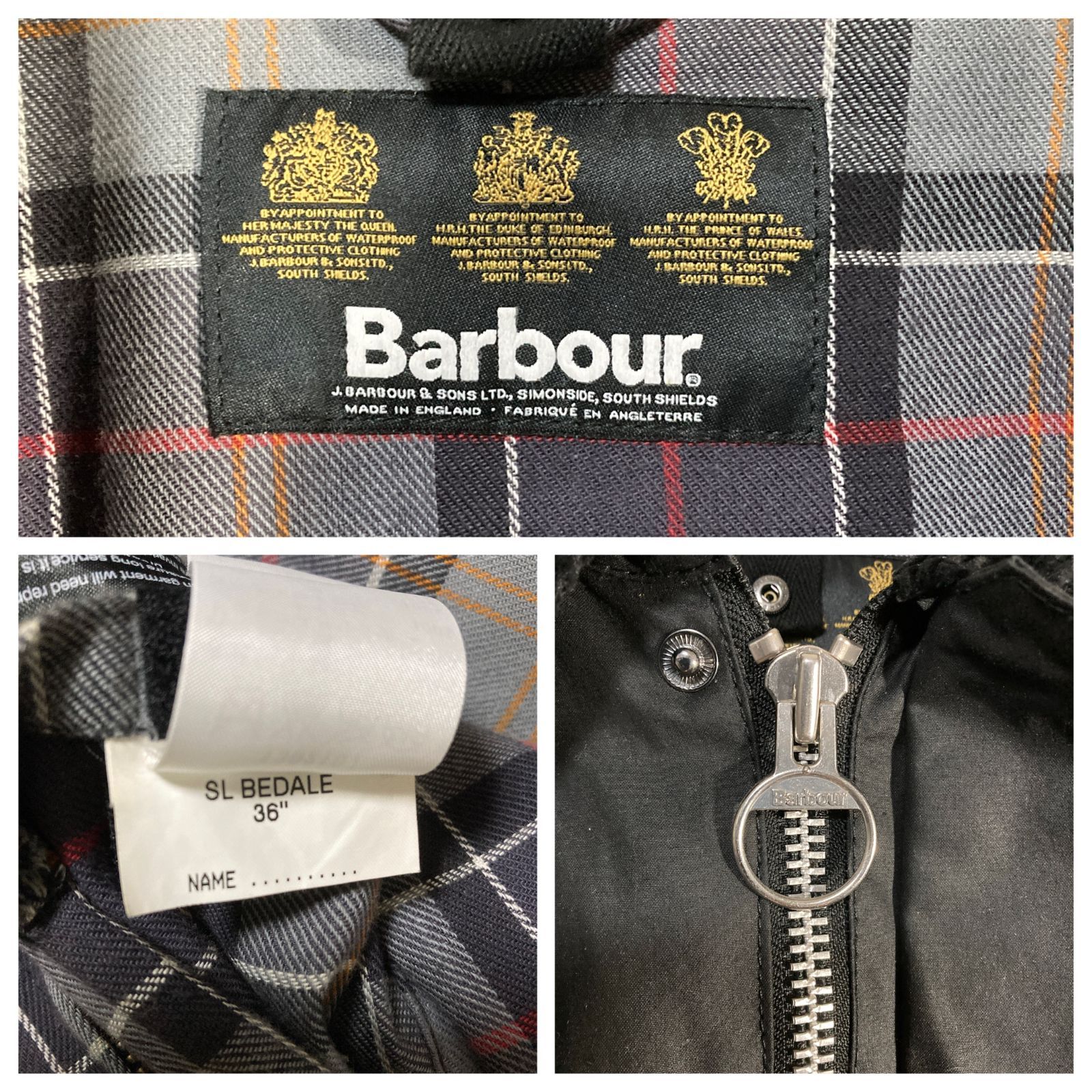 英国製 Barbour バブアー オイルドジャケット SL BEDALE スリムライン 