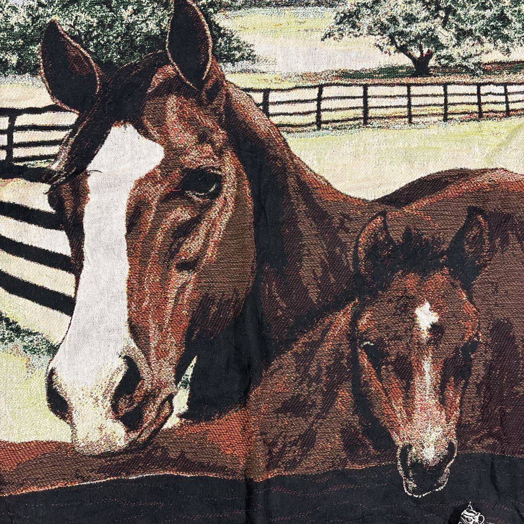 vintageラグ ブランケット マルチカバー タペストリー アニマル 動物