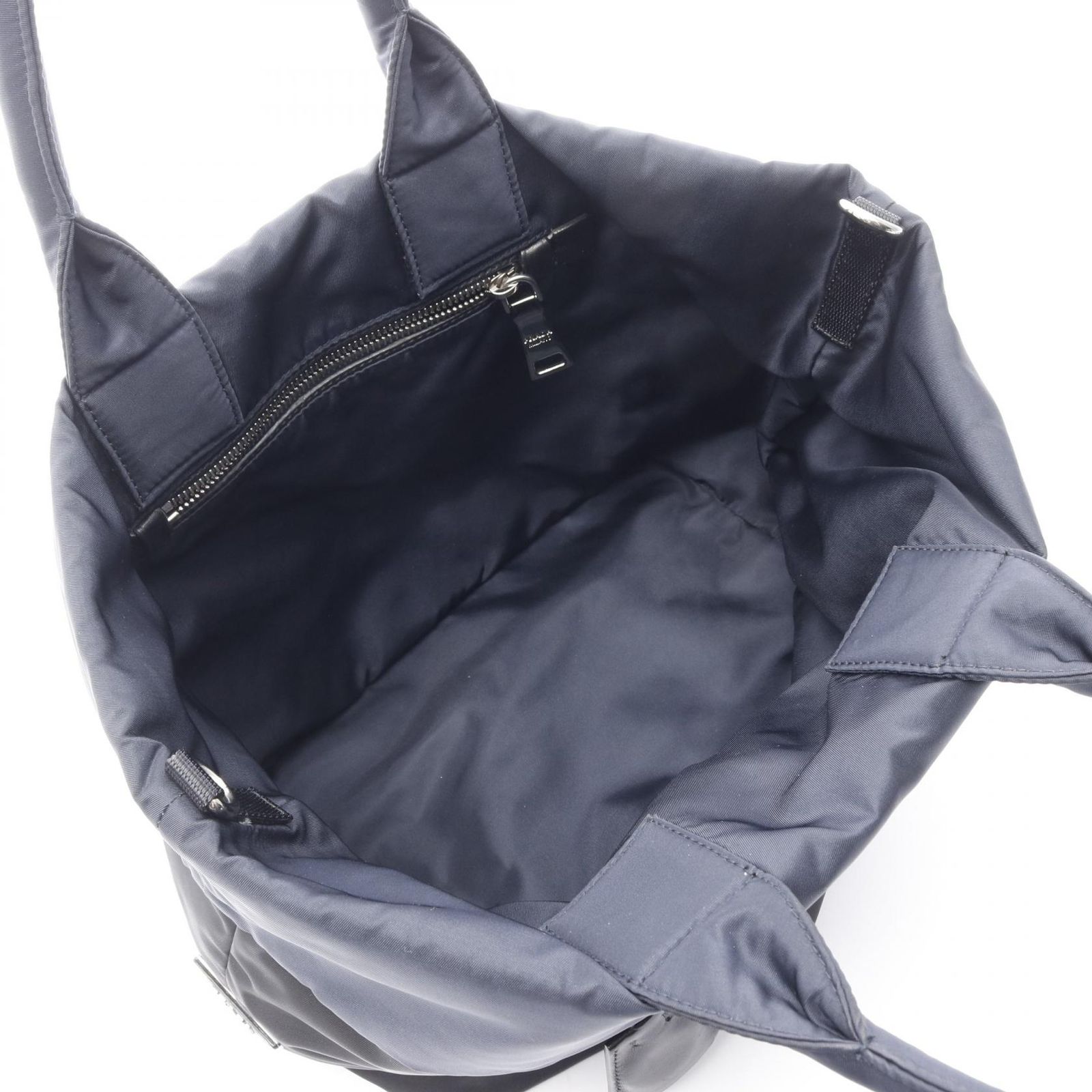 プラダ PRADA トートバッグ TESSUTO DOUBLE ブラック/ネイビー 