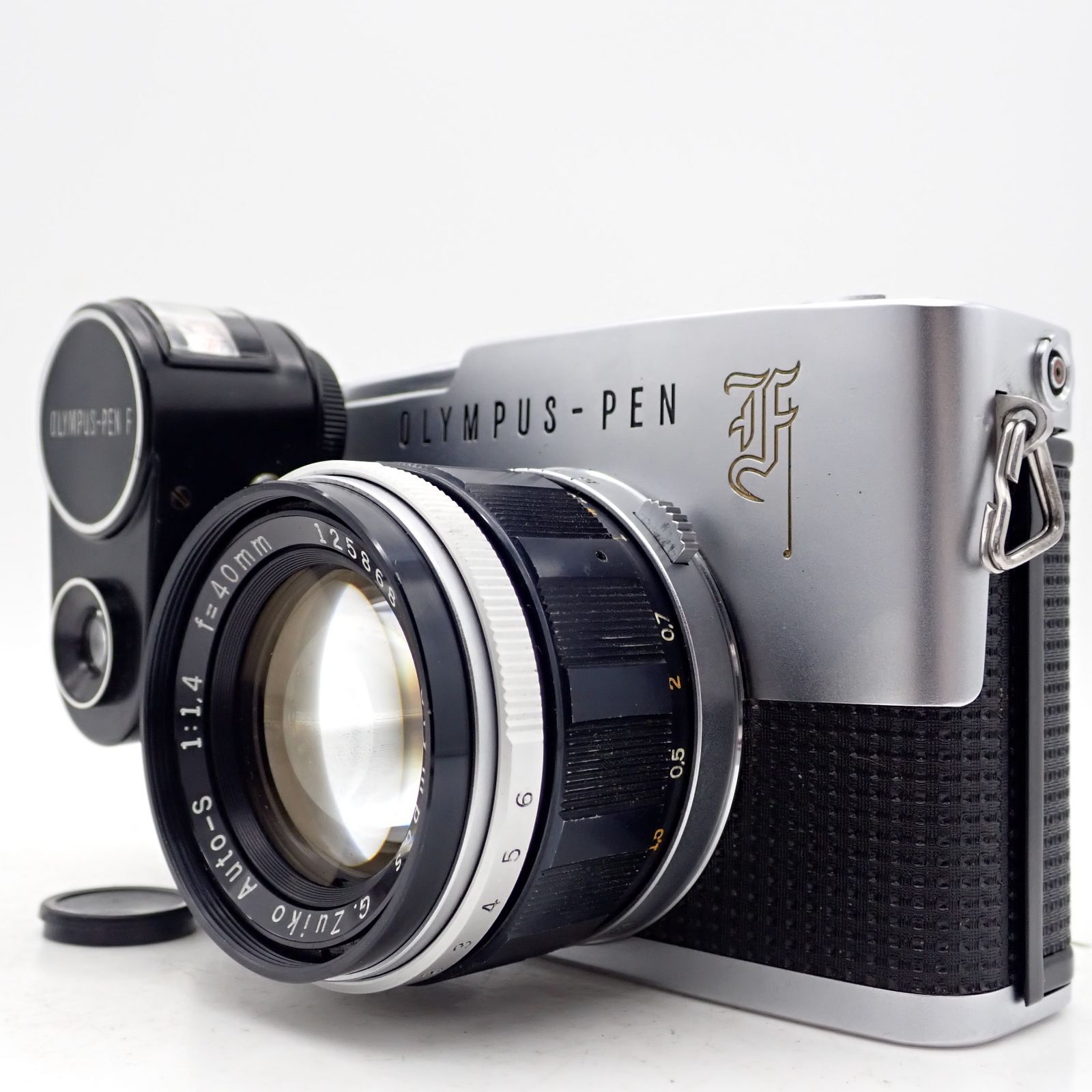 良品 OLYMPUS Pen F 一眼レフイルムカメラ 216566 G.ZUIKO Auto-S 40mm